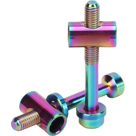 2 Vis M5 x 40mm pour Tige de Selle Vélo, Fixation de Tube de Selle, Lot de Remplacement Bricolage, Vis de Serrage pour Accessoire Cyclisme (1/5)