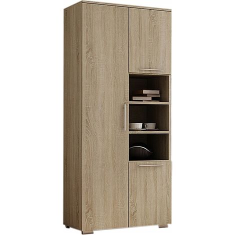 Armadio APOLLO, APPENDIABITI, MENSOLA, 80 CM, ROVERE SONOMA (1/4)