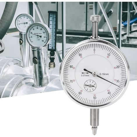 Messuhr aus Aluminiumlegierung, 0–10 mm, Genauigkeit 0,01 mm für manuelle Messungen (1/5)