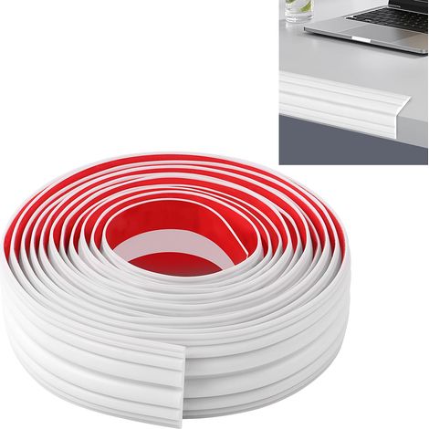 Protecteurs de Bord de Table Auto-adhésifs , Bande Anti-Collision, Protège-Coins de Bord, Adapté aux Meubles, Sécurité des Enfants, Coin Mural, Fenêtre (Blanc(400cm×2cm)) (1/5)