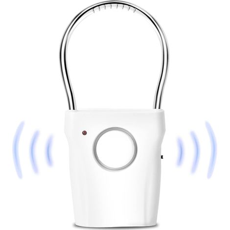 Allarme per porte e finestre, allarme per maniglia della porta, sensore per porta e finestra, allarme per porta, allarme antifurto a vibrazione per porta, allarme antifurto per casa senza fili, 120 dB (1/5)