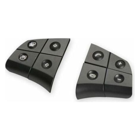 Boutons de commande au volant de remplacement pour Mercedes-Benz Classe W164, W245, W251, ML, GL et BR - Noir (1/5)