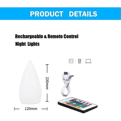 Wiederaufladbare kabellose LED-Tischleuchte, IP54-zertifizierte tropfenförmige Saunalampe, dimmbare Nachttischlampe mit RGB-Farbwechsel, Outdoor-Tischleuchte mit Fernbedienung [Energieeffizienzklasse