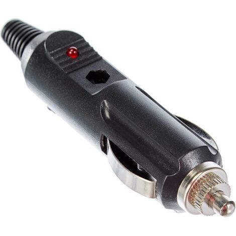 TRADE SHOP - Connettore Maschio Per Presa Accendisigari Accendino Fusibile 1 Led Per Auto - (1/3)