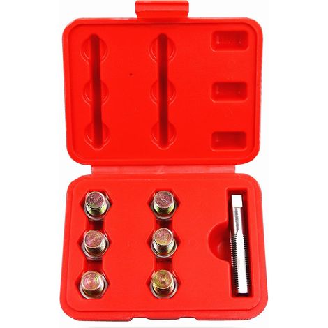 M13x1.5MM Bouchon de vidange d'huile Kit de réparation de Filetage de robinet Vis de carter d'huile Outil de rechapage (1/4)