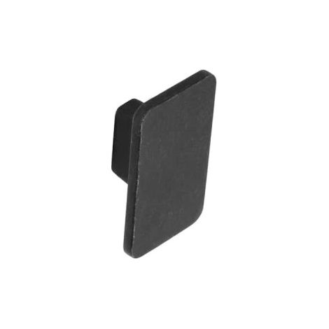 Pomello per mobili moderni SIRO Zamak - 58 x 33 mm - Ferro colorato spazzolato
