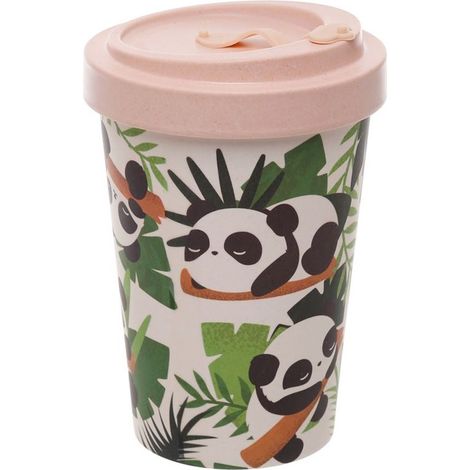 Mug de Voyage Panda Tropical 400 ml Style kawaii (1/3)