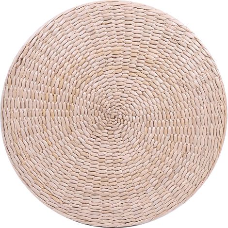 Coussin tatami tissé à la main en paille naturelle, coussin de sol (1/5)