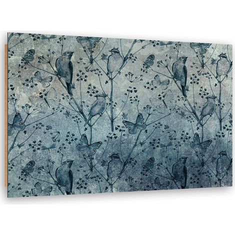Quadro deco panel, Uccelli sui rami - 60x40 (1/5)