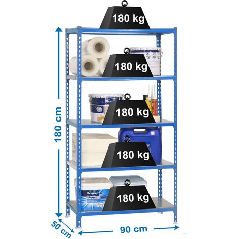 Simonrack SIMONCLICK 5/500 Metallregal blau/gavla