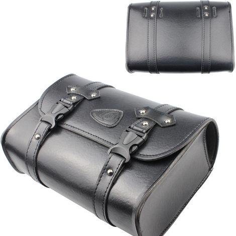 Sacoche de moto, style rétro, sacoche latérale universelle pour véhicules motorisés, sac suspendu multifonctionnel et étanche pour siège arrière, sac de rangement.