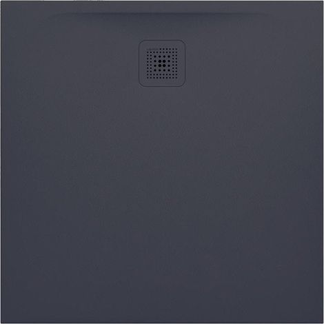 Receveur de douche carré LAUFEN PRO, écoulement latéral 900 x 900 x 30 mm, anthracite LAUFEN