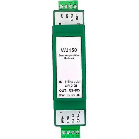 Module Modbus RTU-JXLGV pour encodeur 1 canal RS485, compteur de signaux d'impulsions ou compteur haute vitesse 2 canaux DI (1/4)