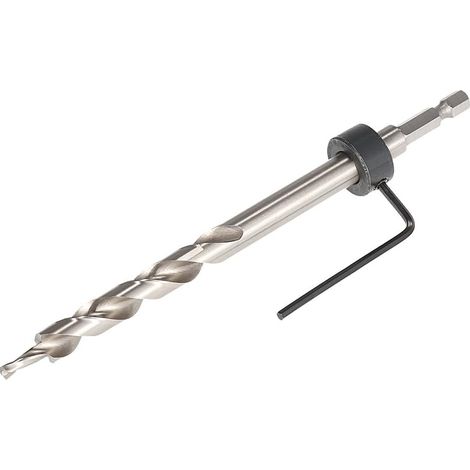 HSS 9.5mm 3/8 " High Speed Perceuse foret Aléseur Kits avec Collier d’Arrêt tige Hexagonale pour Carpenter Manuel Hole Pocket