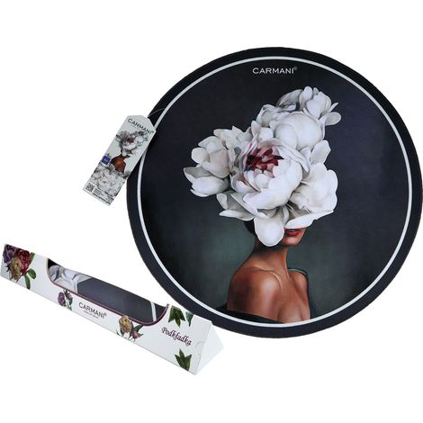 Tovaglietta rotonda PER la tavola fiori SOPRA la tovaglietta decorativa SOTTO i piatti (1/4)