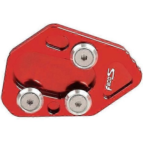 Pour BMW F800R, F800S, F800ST, F800GT, R1200S HP2 (2009-2015) : extension de béquille latérale Maxpower (logo F800S). (1/5)