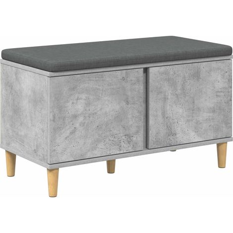 Maison Exclusive - Flurbank mit Kissen mit Speicher Betongrau 80
