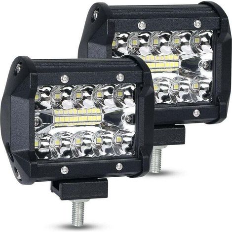 SEENLIN 2-pack 60W LED Floodlight Work Lights, Combination Fog Lights, LED High Beam Lights for SUVs, Boats and Taxi Drivers (1/5)