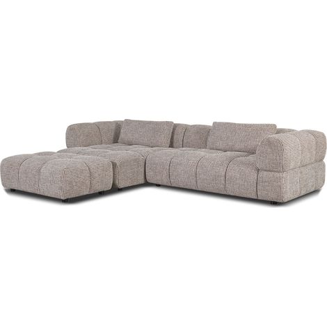 Ecksofa braun-beige meliert 349x245x76 cm teilmontiert SOFAS (1/3)
