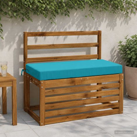 vidaXL Cojín de banco SOEST 100% Poliéster Tuquesa 80 x 40 x 8 cm (1/5)