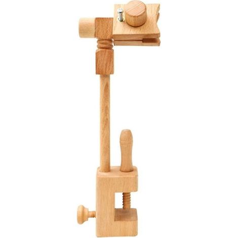 Cerceau à broder avec pince, support de cadre en bois pour toutes les tables, convient aux cercles, aux croix, aux points de croix, aux embr (1/3)