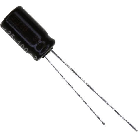 Panasonic EEU-EB1E101S Elektrolyt-Kondensator radial bedrahtet  2.5 mm 100 µF 25 V 20 % (Ø) 6.3 mm 1