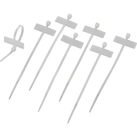 TRU COMPONENTS TE-6259188 Marqueur de câble Surface d'étiquetage: 25 x 9 mm naturel 1 pc(s)