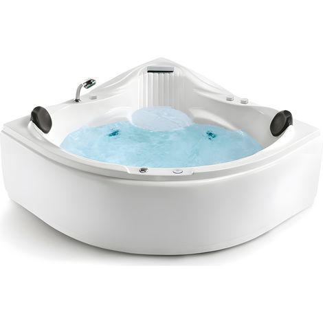 Baignoire balnéo d'angle 150x150 cm MAKEMO IMASSAGE (1/5)