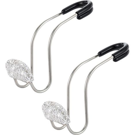 BEBUSINGOTO ganchos para coche, multifuncionales, de acero inoxidable, universales, para asiento trasero de coche, organizador para bolso. (1/4)