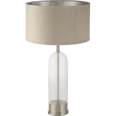 Lampe de table unique Oxford avec capuche taupe - EU81713TA (1/3)