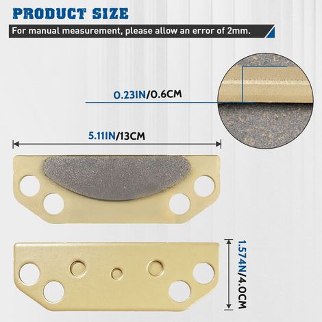 Suitable for Polaris Ranger Handbrake Pads Parking Brake Pads