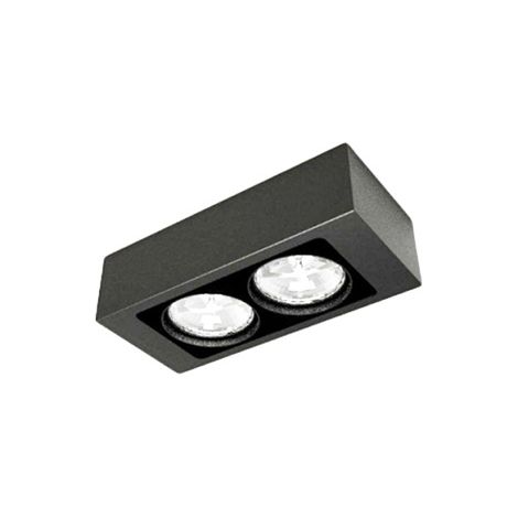 Luminaria de superficie UTO 2AR111 negra (1/2)