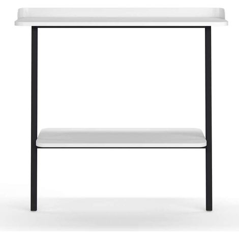 Recibidor modelo 787 acabado blanco/negro, 87.5 cm (alto) x 111 cm (ancho) x 31 cm (prof.) (1/4)