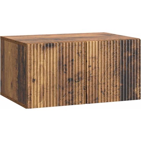 Mueble para TV de pared Madera envejecida 59,5 x 41 x 30 cm