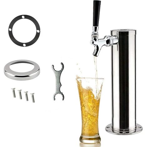 330 x 76 mm Tap Draft Beer Tower für Haus Und Bar, Bierspender mit Griff, kompatibel mit Homebrew Draft Beer (1/5)