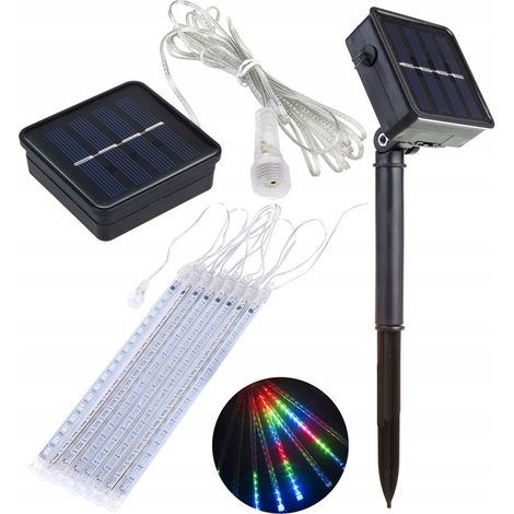 Luci solari da esterno a 144 LED IP44, colorate, a forma di ghiaccioli natalizi da appendere. (1/5)