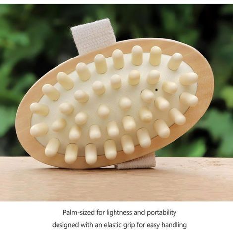 Masseur Anti-cellulite - Bois Naturel - Conception Coussin D'air Élastique - Pour Corps Tout Entier - Lot De 2 (1/5)
