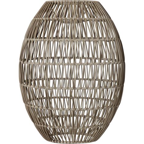 Star Trading Abat-jour Tilleul, rotin, beige, E27, extérieur, 40 cm
