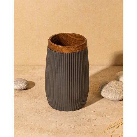 Portaspazzolini in plastica grigio London (1/3)