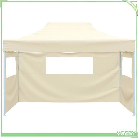 Tente pliable avec 3 parois - FAFEICY - 44972 - 3 x 4,5 m - Toit 100% imperméable & anti-UV - Cadre acier thermolaqué (1/5)