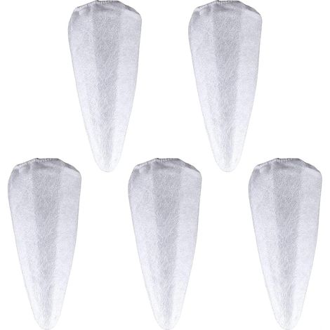 Lot de 5 sacs filtrants de rechange réutilisables en coton haute efficacité pour le nettoyage de la piscine et la collecte des débris de feuilles (5 pièces) (1/5)