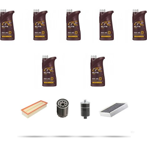 Kit tagliando 3 FILTRI e 7L OLIO compatibile con Jaguar XJ (X350) 3.0 v6 175kw dal 2003 (1/5)