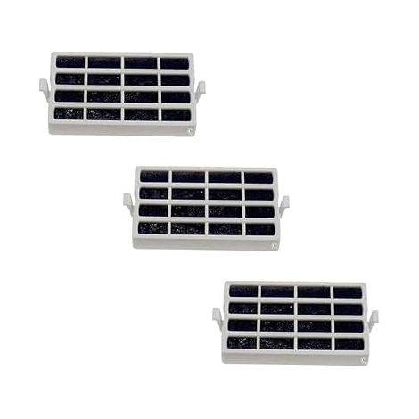 Lot de 3 filtres antibactériens pour réfrigérateur Whirlpool, Ignis, protection contre les bactéries et les mauvaises odeurs, pièce de rechange compatible avec différents modèles, code