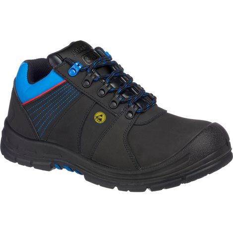 Sicherheitsschuh Portwest Compositelite Protector S3 ESD HRO Farbe: Schwarz/Blau Größe 42 - Portwest