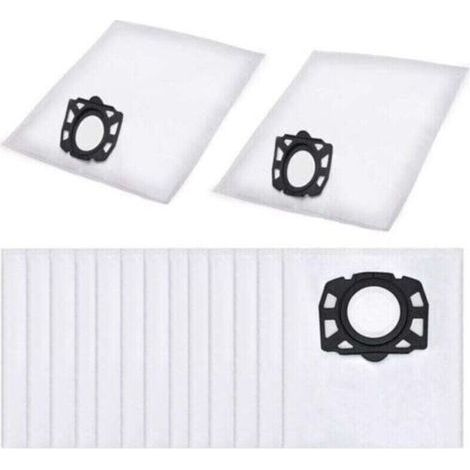 15Pcs Sac Aspirateur, XU, Compatible avec le pour Karcher Sacs de rechange Aspirateurs WD2 Plus, Karcher WD 3, WD 3 Battery, KWD 1, KWD 2, KWD 3, MV 3, SE4001, SE4002, Sac Aspirateur Universel - (1/4)