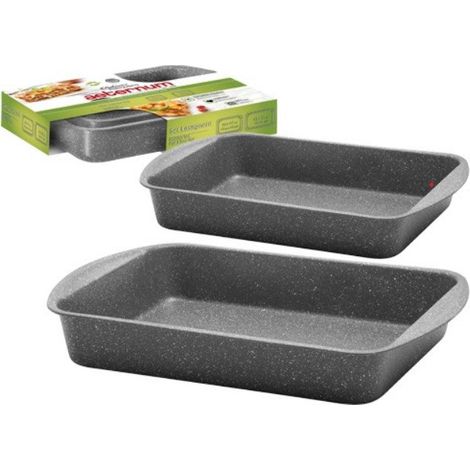 Confezione bis lasagnere set 2 teglie Aeternum