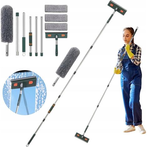 Mocio 2 in 1, lavavetri, lavavetri con manicotto telescopico
