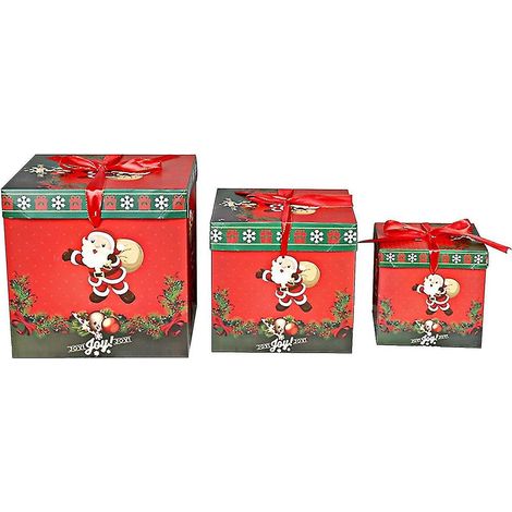 Nouvelle boîte cadeau de décoration de Noël, boîte cadeau en papier, boîte cadeau sapin de Noël (1/2)