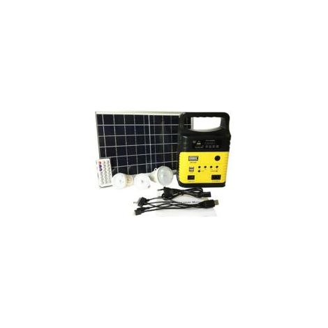 Générateur solaire portable 7500 mAh Éclairage LED Panneau solaire 10W Lecteur MP3 Bluetooth Autonomie 7-8 heures (1/5)