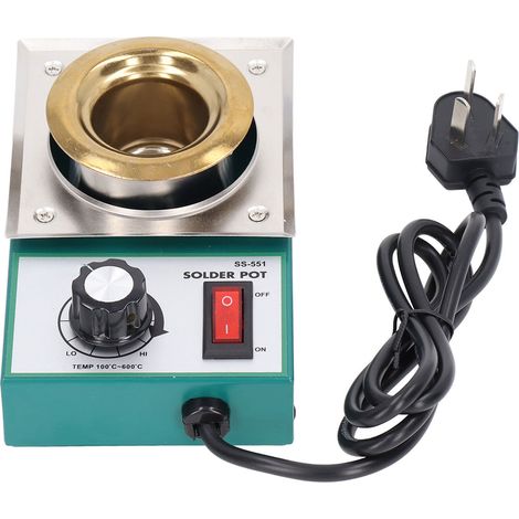 Four à étain rond compact SS-551, placage titane en acier inoxydable, norme australienne 220-240V AC, fusion de métal efficace. (1/5)